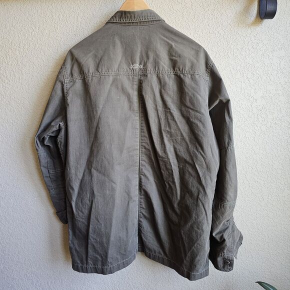 kuhl mens shirt large Snap Closure Long Sleeve Olive Green Outdoors Hiking - Picture 5 of 6